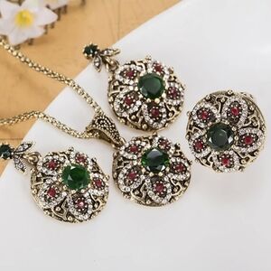 Turkish Vintage Style Jewelry Set forWomen,NEW,Size7,8,9,10,WeddingHandmadeGift